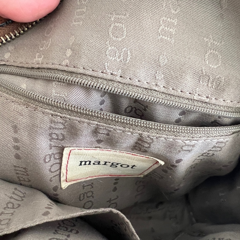 Embossed Leather Crossbody Bag by Margot - Picture 6 of 6